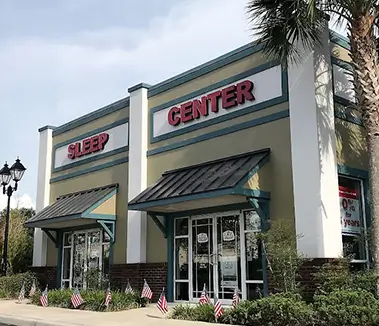 Exterior storefront for The Sleep Center